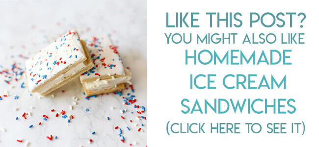 Navigational image leading reader to homemade ice cream sandwich recipe and tutorial