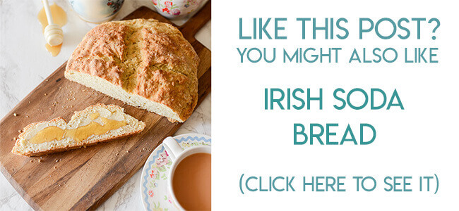 Navigational image leading reader to Irish soda bread recipe