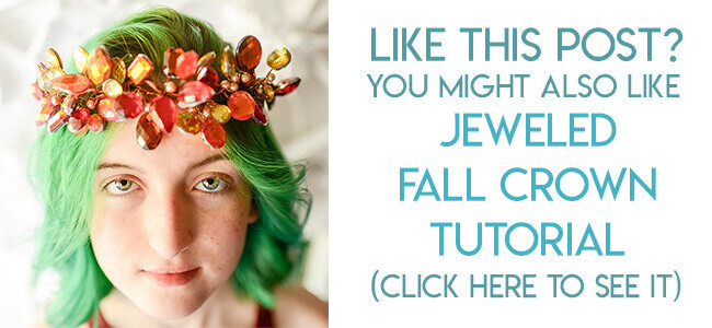 Navigational image leading reader to tutorial for a jeweled fall crown.