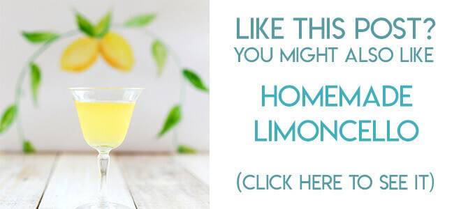 Navigational image leading reader to limoncello recipe