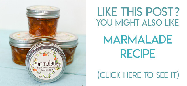 Navigational image leading reader to marmalade recipe.