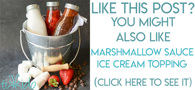 navigational image leading reader to marshmallow sauce recipe