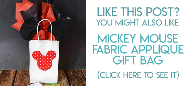 DIY Mickey Gift Bag, DIY Gift Bag, Gift Ideas