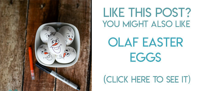Navigational image leading reader to Olaf from FROZEN Easter Egg tutorial.