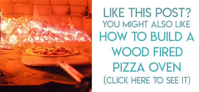 Navigational image leading reader to tutorial for building a wood fired pizza oven