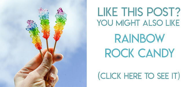 Navigational image leading reader to rainbow rock candy tutorial