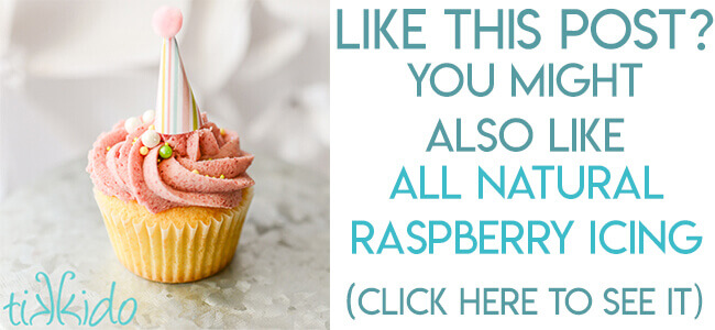 Navigational image leading reader to recipe for real raspberry buttercream icing