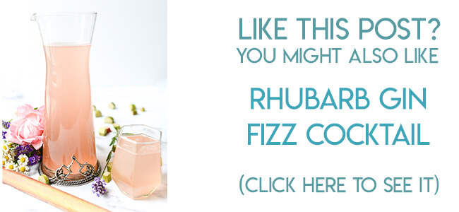 Navigational image leading reader to Rhubarb Gin Fizz cocktail recipe