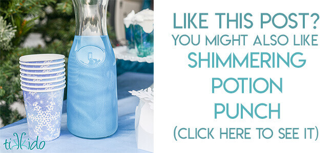 Navigational image leading reader to tutorial for shimmering, magical potion punch.