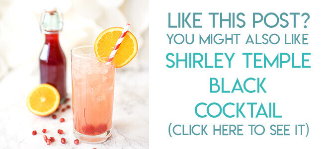 Navigational image leading reader to Shirley Temple Black Cocktail recipe