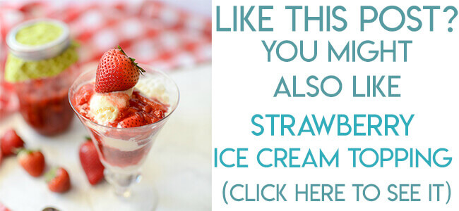 Navigational image leading reader to strawberry sauce ice cream topping recipe