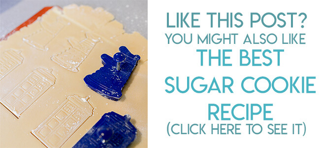 Navigational image leading reader to cut out sugar cookie recipe.