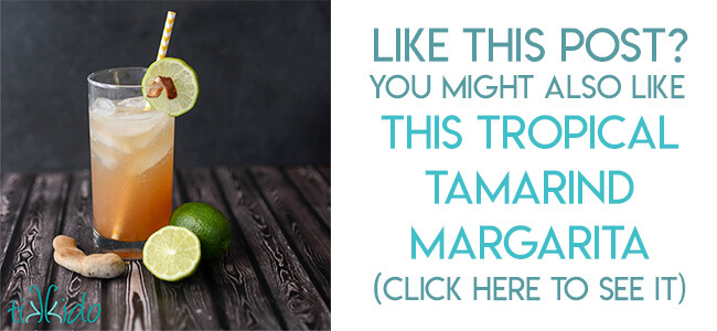 Navigational image leading reader to tamarind margarita cocktail recipe.