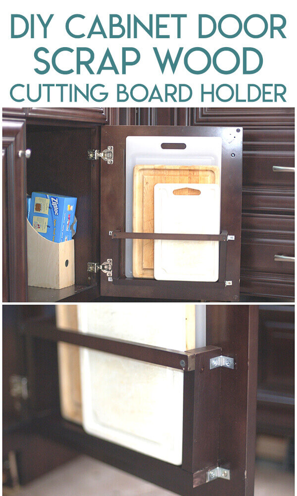 Simple Idea: Magazine Holder = In Cabinet Cutting Board Organization – The  Simple Elements
