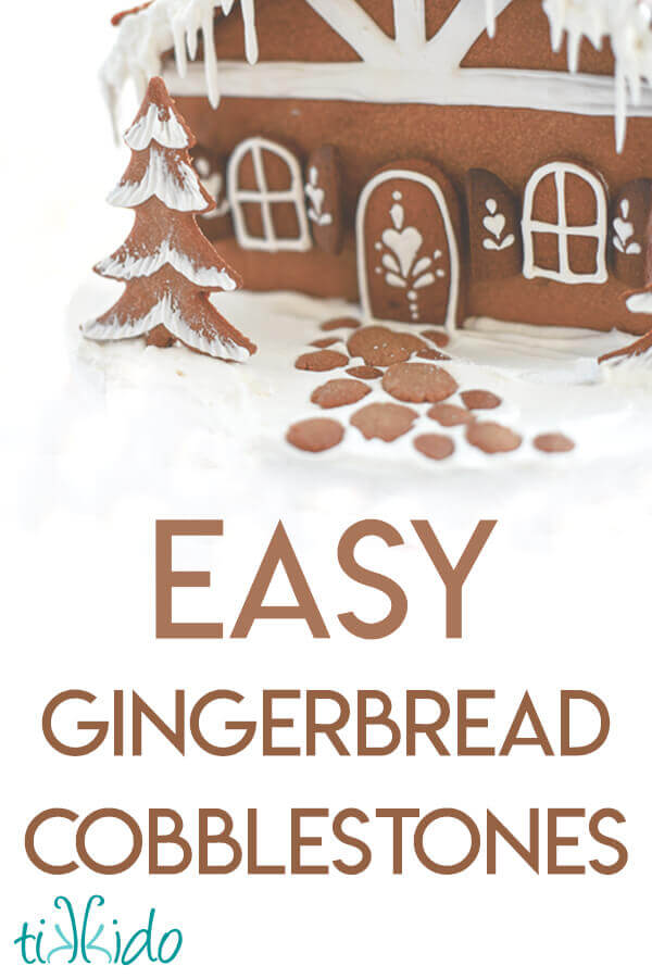 Tutorial for making gingerbread cobblestones for a gingerbread house.