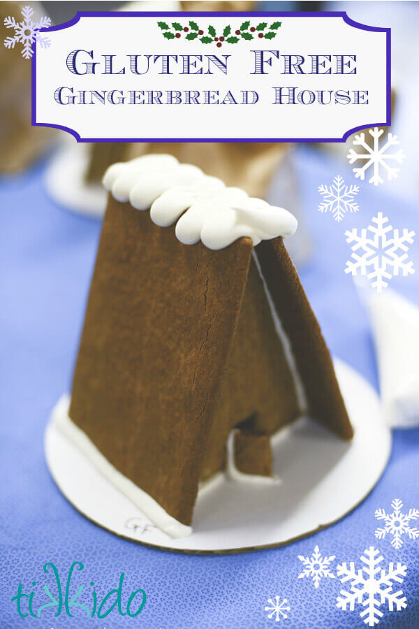 Recipe for making a delicious, crisp, gluten free gingerbread house.