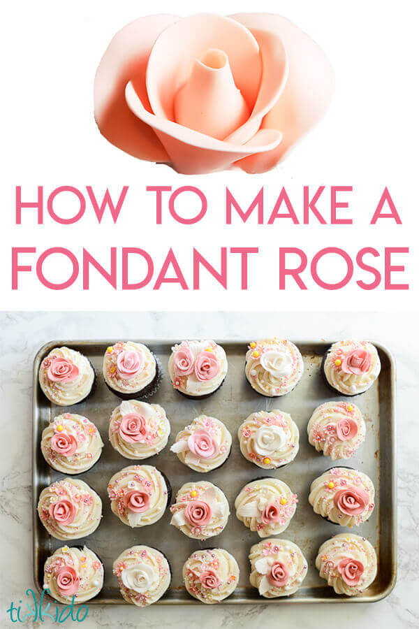 how to make roses out of fondant