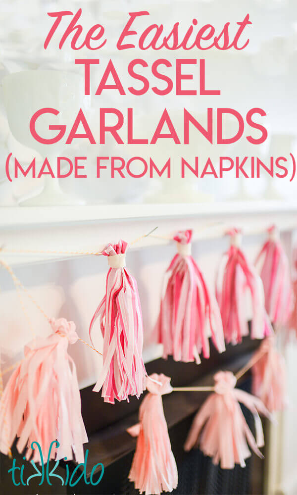 how to make tissue garland