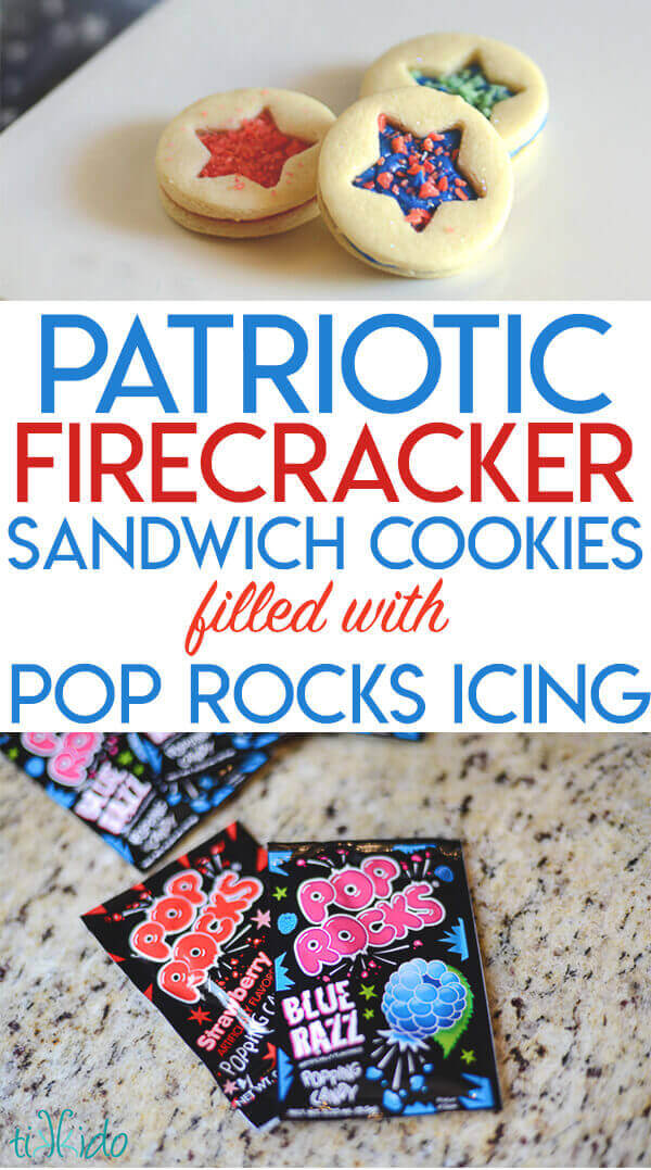 Patriotic Star Cutout Sandwich Cookies Filled with Pop Rocks Candies ...