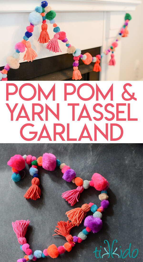 Pom pom shop tassel garland