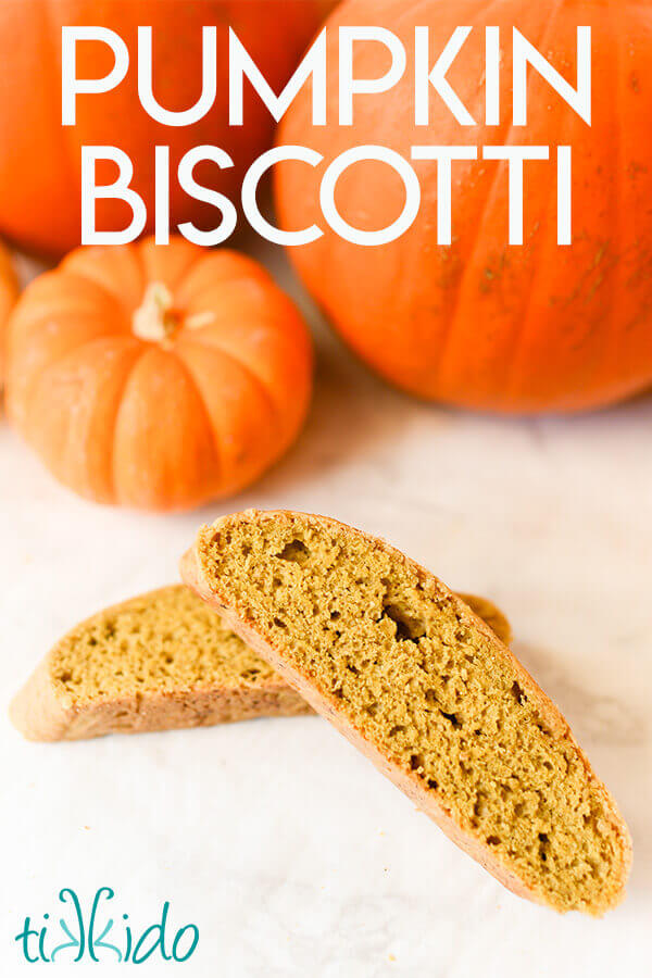 Recipe for pumpkin biscotti, the perfect fall cookie.