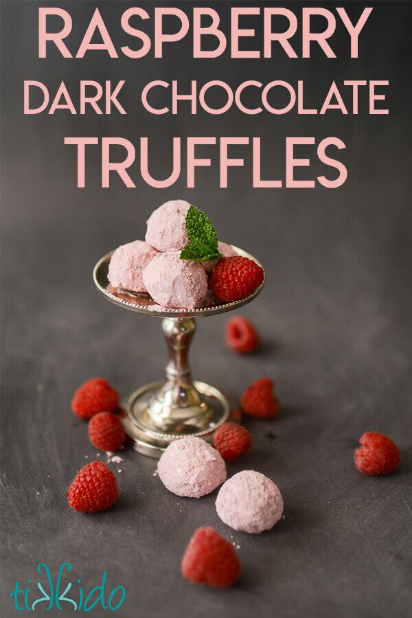 chocolate raspberry truffles