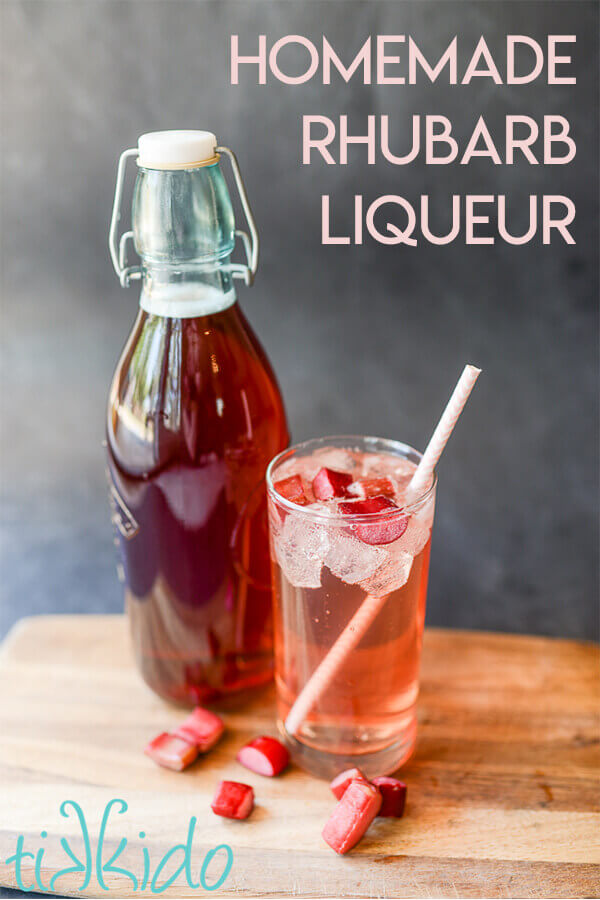 Rhubarb liqueur is easy to make and makes the most amazing, summery cocktails.