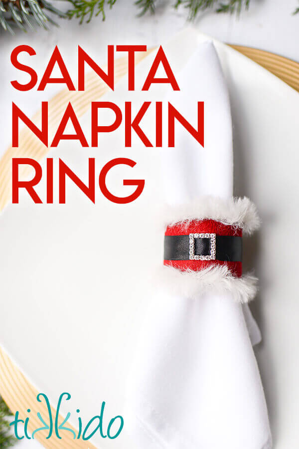 Homemade christmas napkin on sale rings