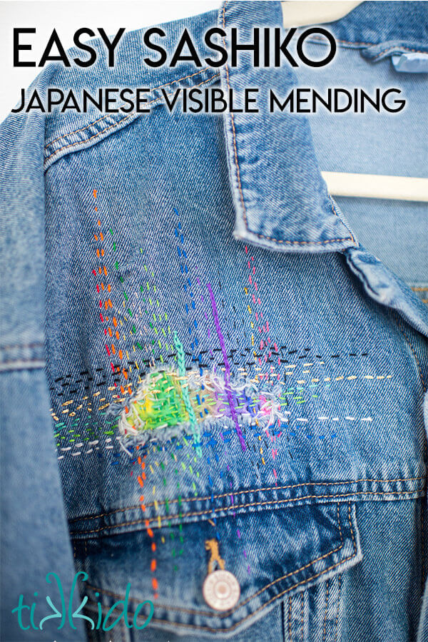 Doing Some Visible Mending on Jeans 