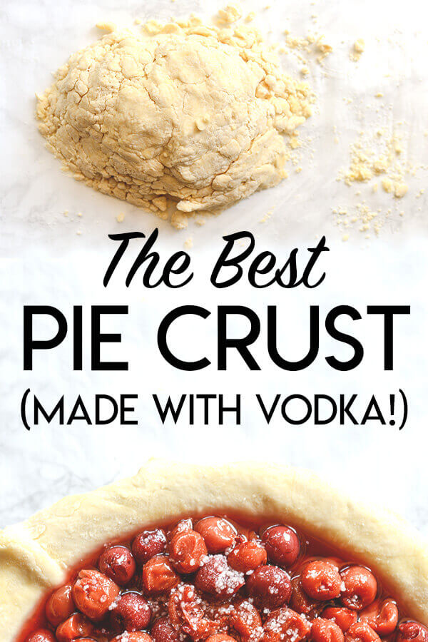 Collage of vodka pie crust images optimized for Pinterest