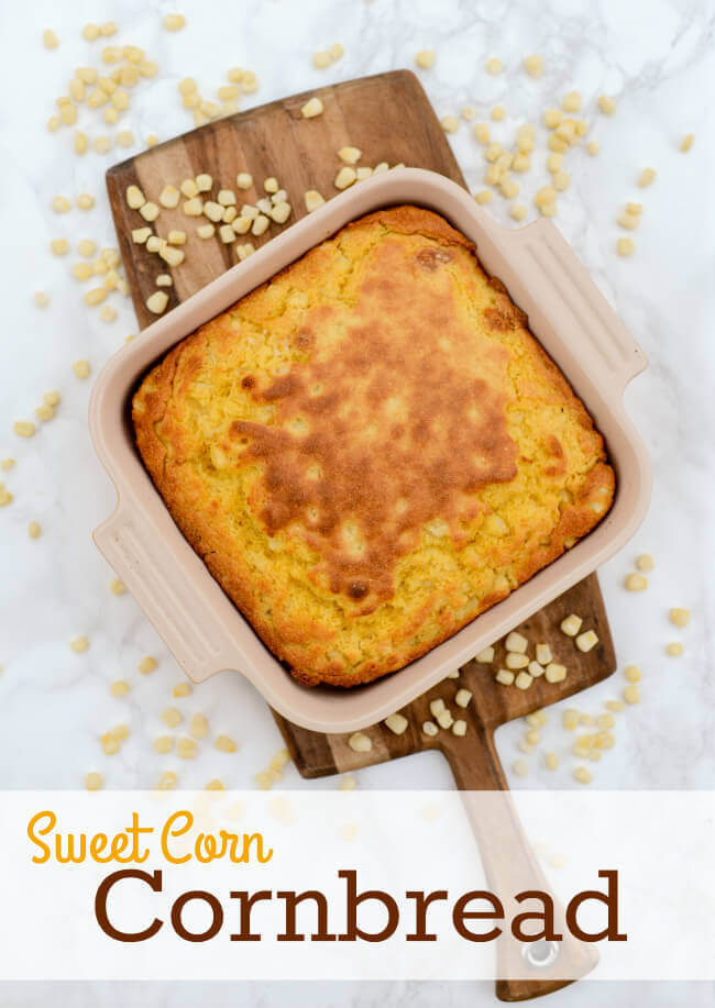 Sweet Corn Cornbread Recipe and Taste Creations Blog Hop | Tikkido.com