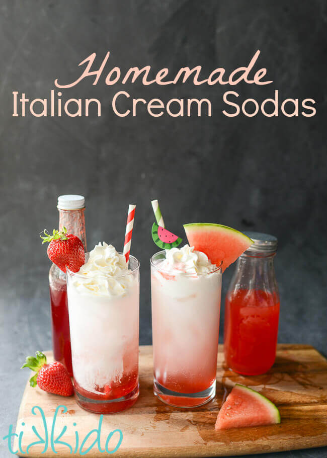 Homemade Italian Cream Soda Tutorial and Recipe | Tikkido.com