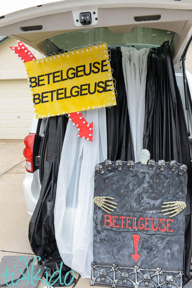 Beetlejuice Trunk or Treat and the Trunk or Treat Blog Hop | Tikkido.com