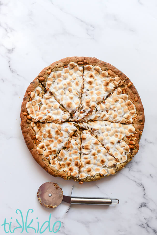 Rocky Road Cookie Pizza Recipe | Tikkido.com