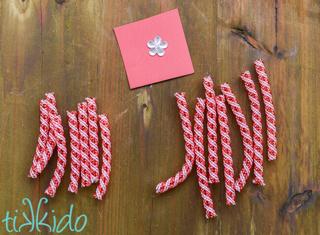 DIY Gift Toppers and Gift Tags that look like Peppermint Candies