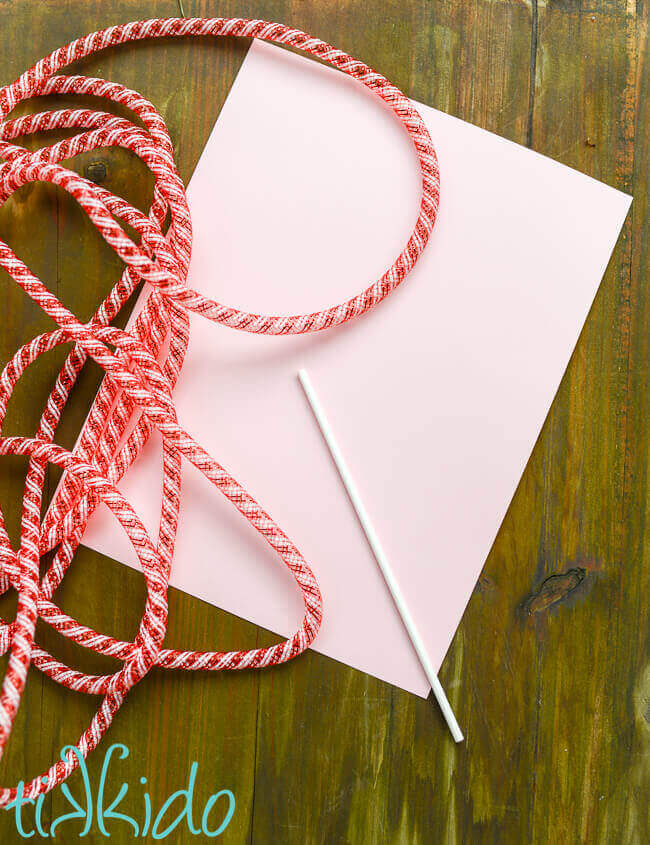 DIY Gift Toppers and Gift Tags that look like Peppermint Candies