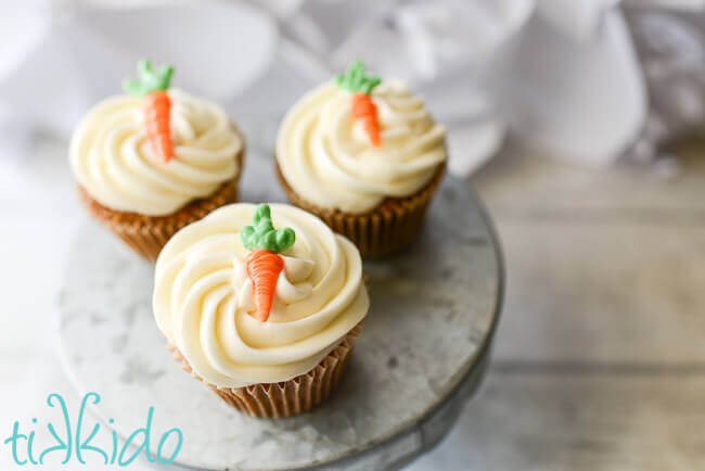 Carrot Cake Cupcakes - Charlotte's Lively Kitchen