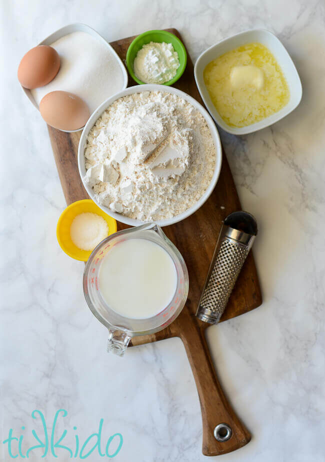 Ingredients for cake donuts recipe