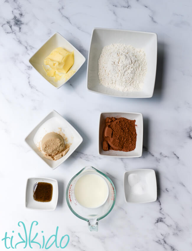 Ingredients for Homemade ice cream sandwiches