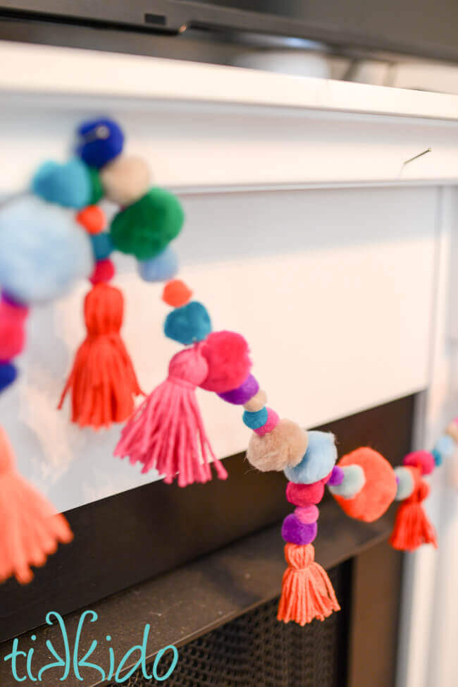 Pom pom 2024 tassel garland