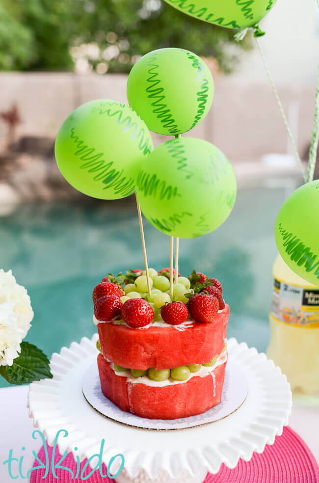 How to Make a Fresh Watermelon Cake -