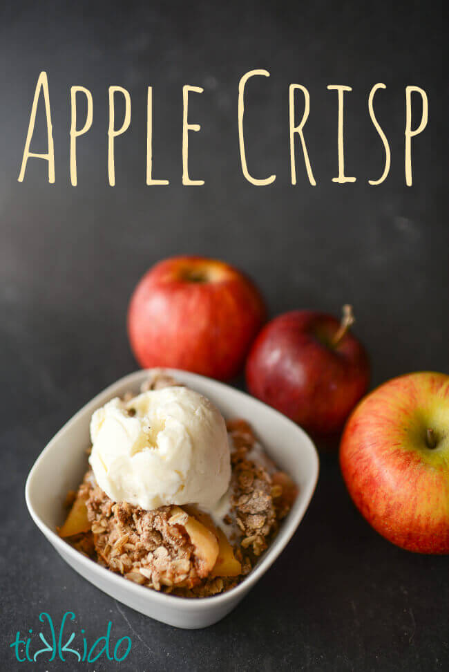 Amazing homemade apple crisp recipe for fall