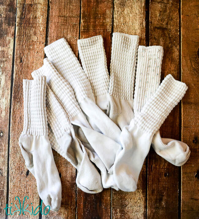 DIY Sparkle Socks (Bling-ing Irish dancing poodle socks - tutorial)