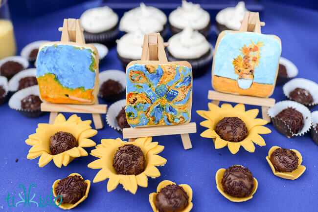 brigadeiros displayed at the Doctor Who Birthday Party