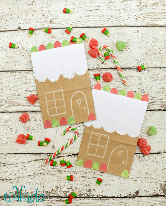 Gingerbread House Gift Bag Craft