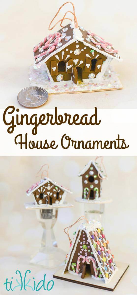 Miniature Gingerbread Baking Christmas Ornament Tutorial