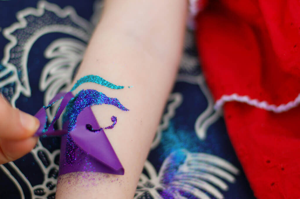 How to Do Your Own Glitter Tattoos