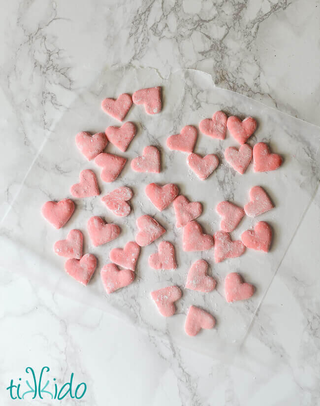 Tie-Dyed Homemade Heart Shaped Marshmallows for Valentine's Day