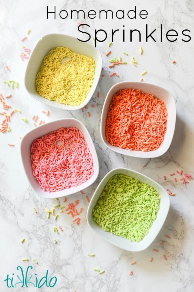 Delicious Homemade Sprinkles Tutorial
