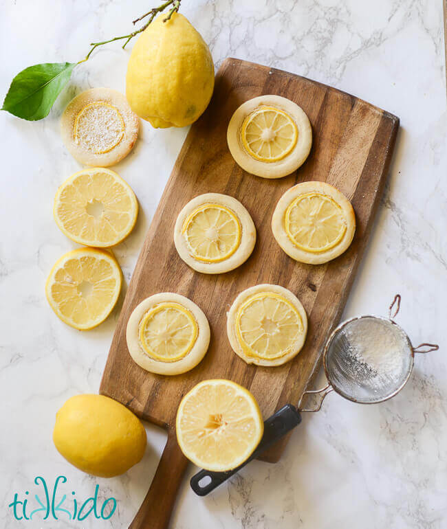 Lemon Slice Cookies Recipe--With REAL Lemon Slices! | Tikkido.com